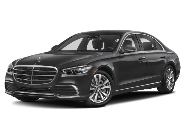 Mercedes S-Klasse mit Chauffeur für luxuriösen Flughafentransfer und exklusive Business-Fahrten – Premium-Service für Meetings, VIP-Shuttle und Geschäftsreisen.